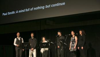 Paul Smith performs with Mouthful at our #GNRC13 programme launch. Photo by Mark Savage.