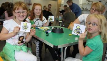 Great North Run t-shirts created in workshops at In The Long Run. © Great North Run Culture